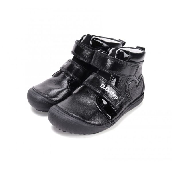 D.d step sädelusega mustad barefoot saapad tüdrukule