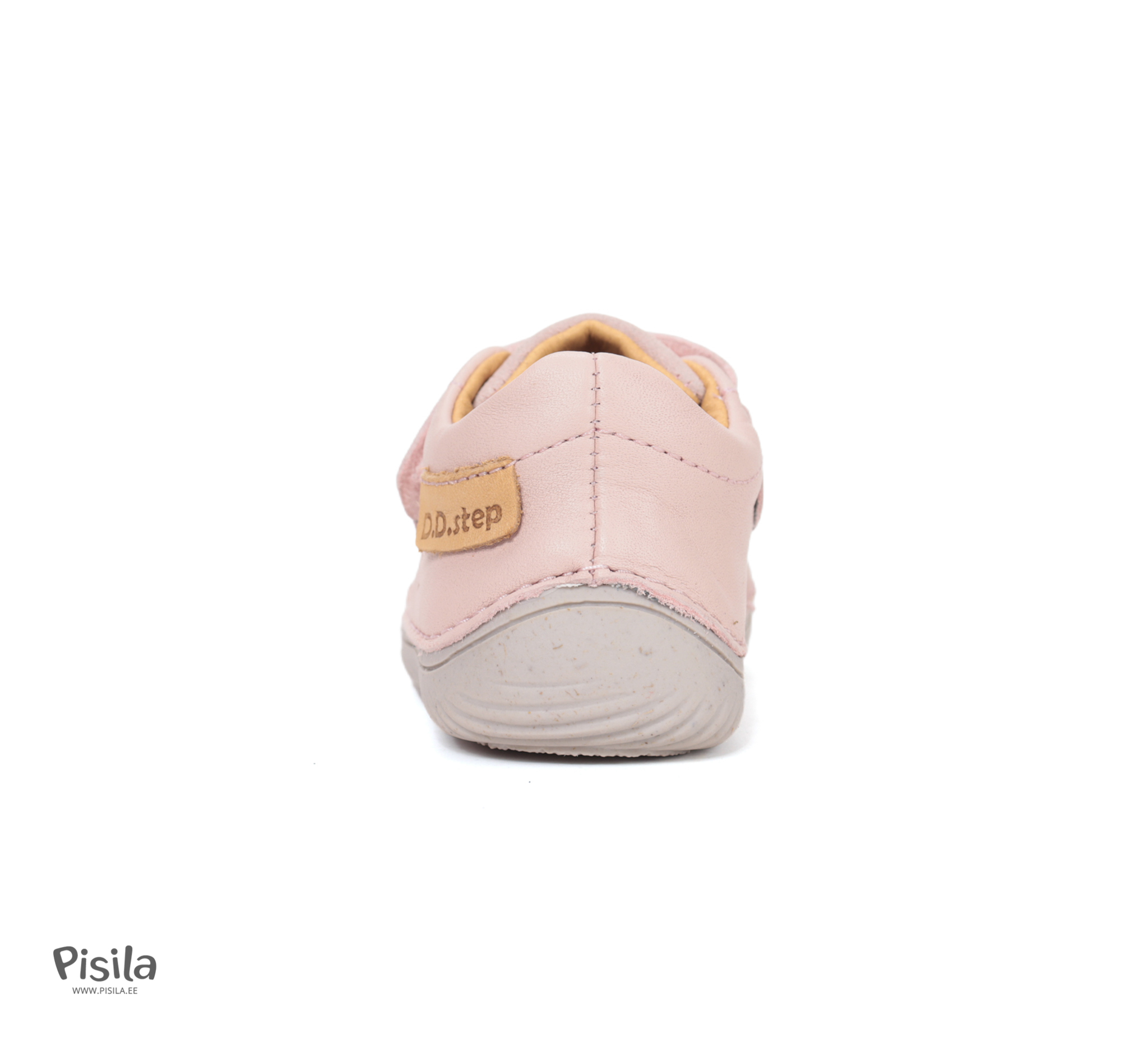 D.D Step barefoot nahast tossud Baby Pink (073) laiale jalale roosad