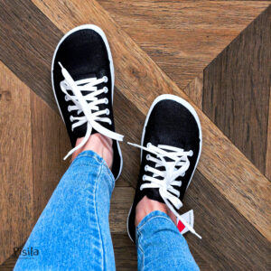 Anatomic MUSTAD valge talla SÄDELUSEGA tennised