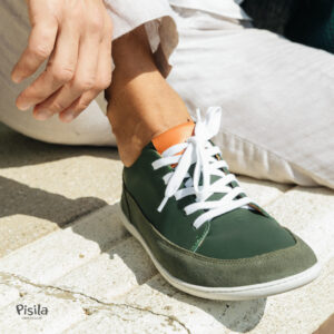 Stitch & Walk Emerald rohelised nahast vabaajajalatsid