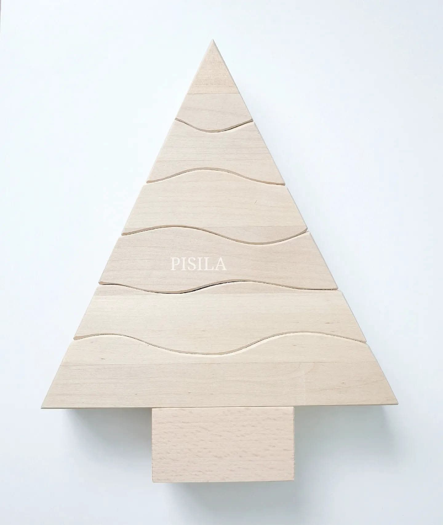 Puidust kuuse pusle / kuuse toorik värvi ise