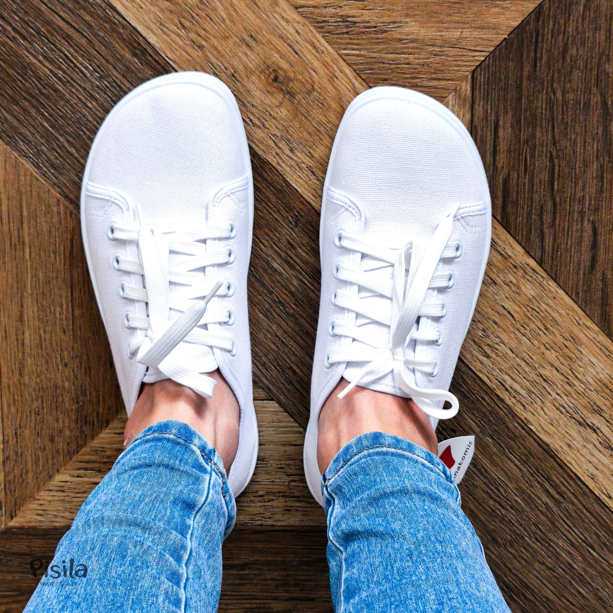 Anatomic Starter valged barefoot tennised