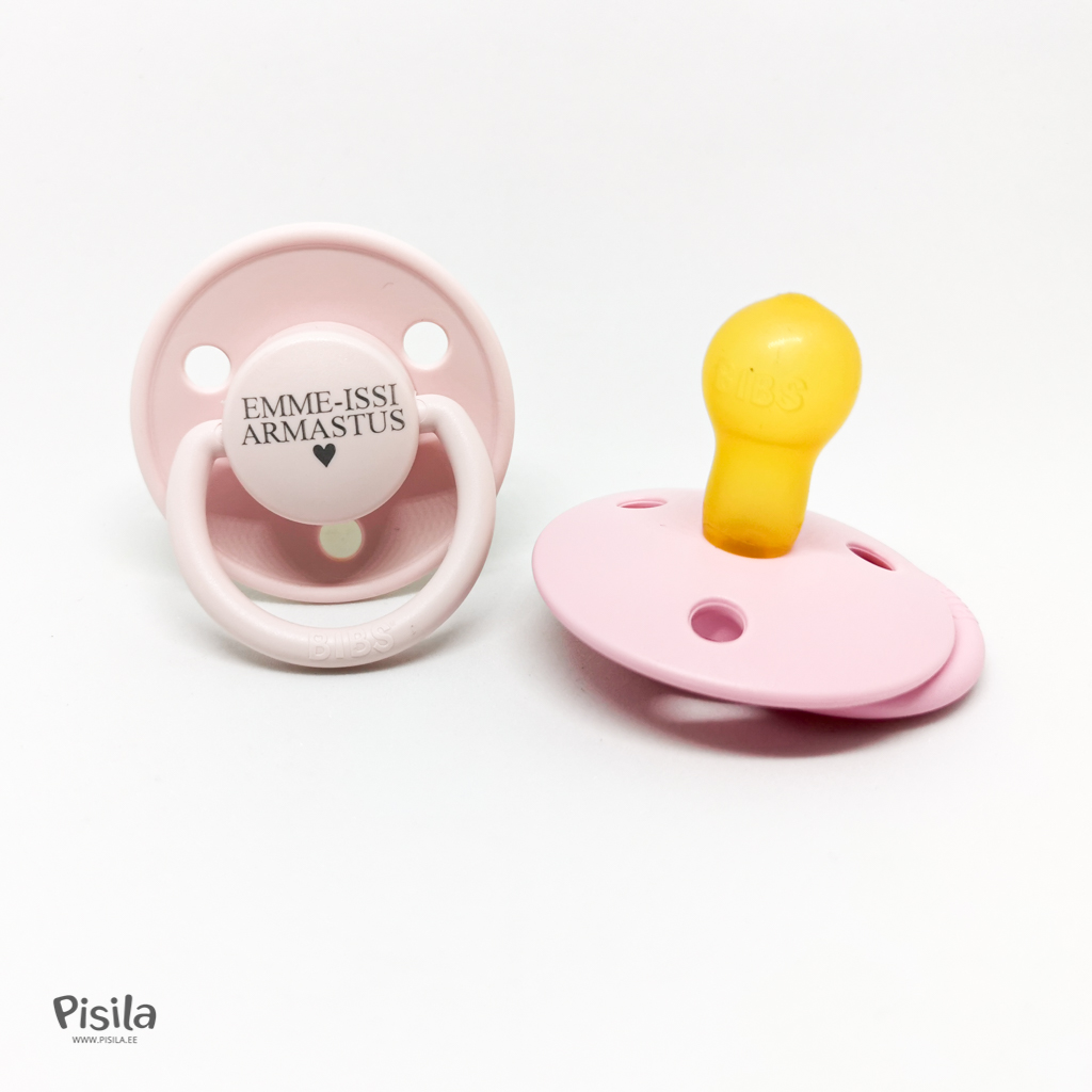 BIBS De Lux 0+ latekslutt “EMME-ISSI ARMASTUS"