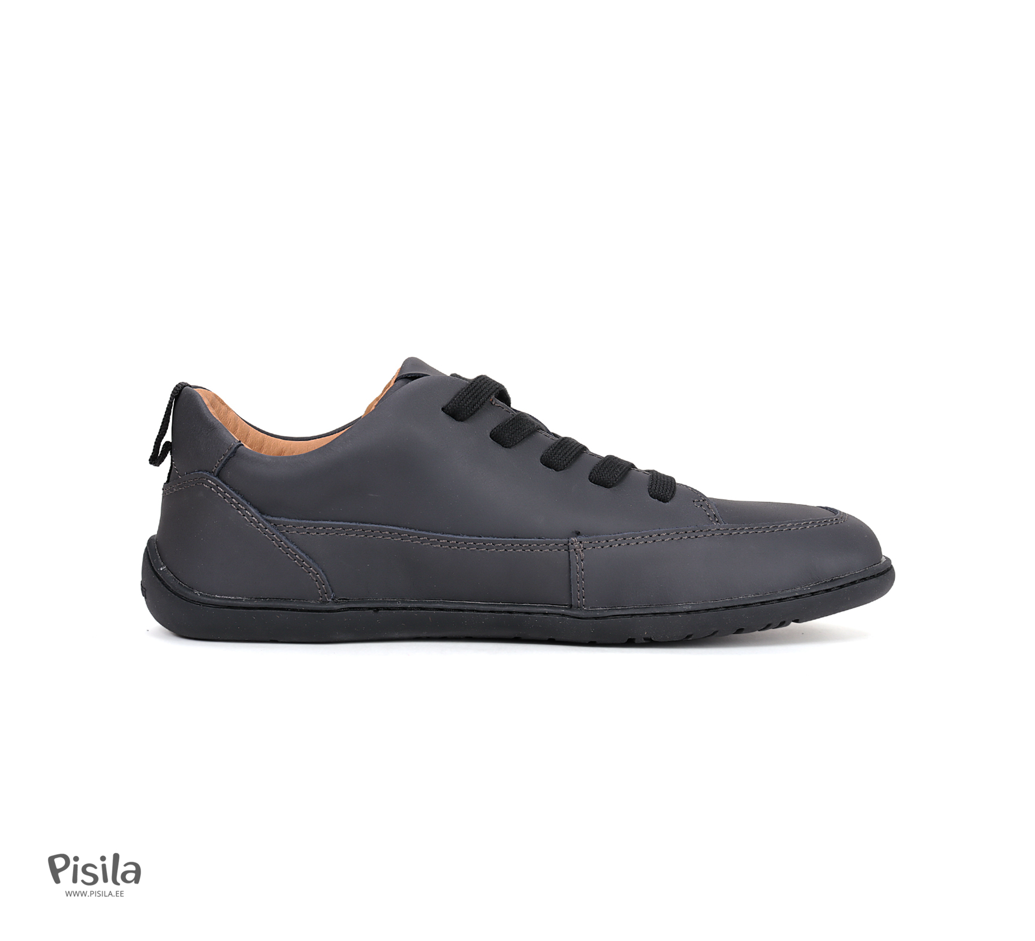 Stitch & Walk Black mustad nahast barefoot jalanõud
