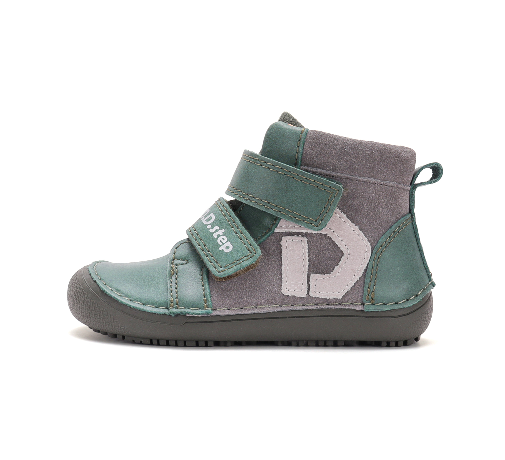 D.D Step barefoot nahast saapad moss green S34-36