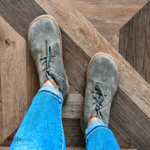 Koel Fea Suede Eco Olive nahast poolsaapad